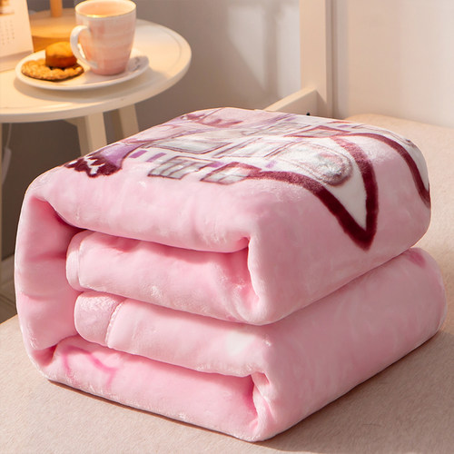 双层加厚婴儿毛毯秋冬季