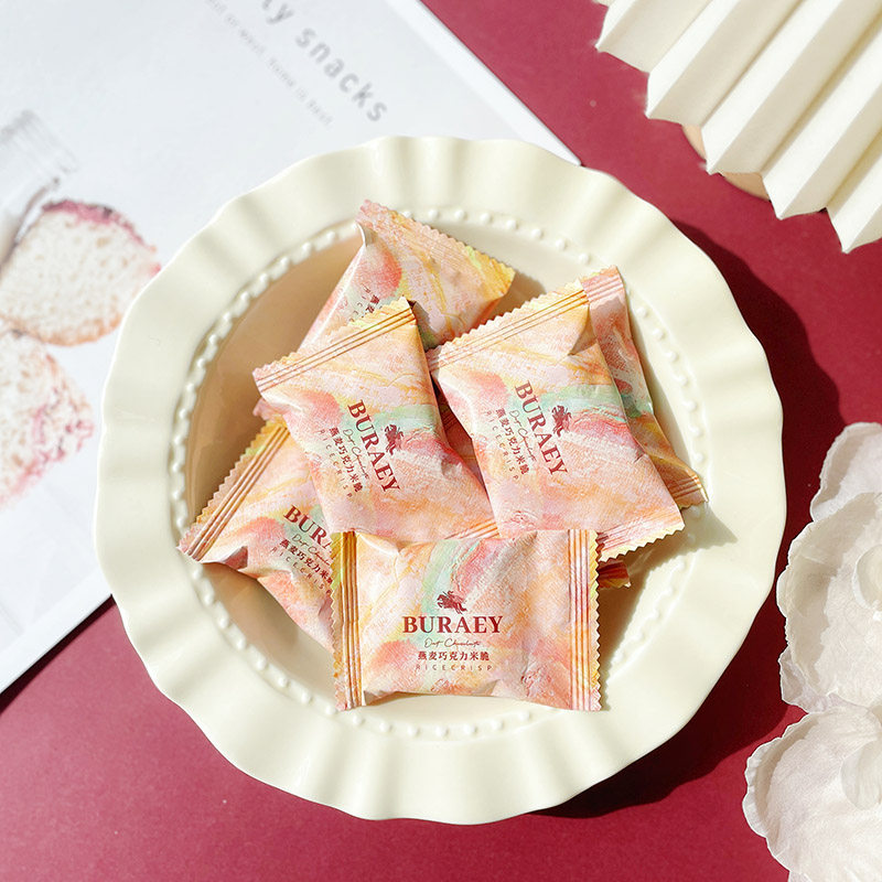 巴堡莉燕麦巧克力米脆结婚喜糖婚庆招待儿童零食网红小吃散装