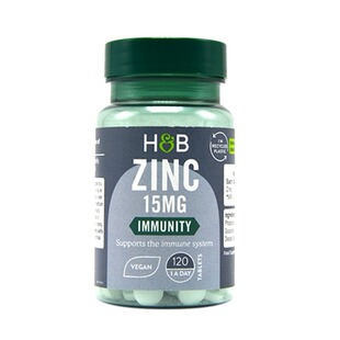 保税仓发货24年6月英国荷柏瑞HB补锌片提升活力熬夜常备15mg120粒