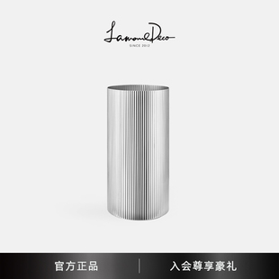 LamomeDeco北欧不锈钢花瓶样板房装 饰摆件客厅插花花器现代轻奢