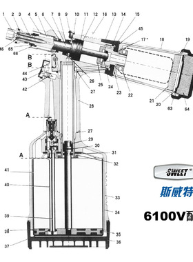 斯威特SWEET-7100 SWEET-6100V 铆钉枪配件三爪枪嘴弹簧顶撑O型圈