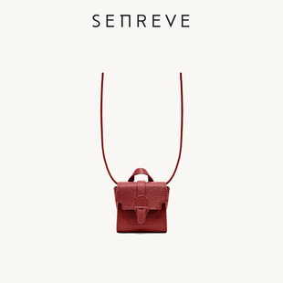 Milli SENREVE Maestra迷你大师包荔枝纹真皮斜挎手提单肩女包