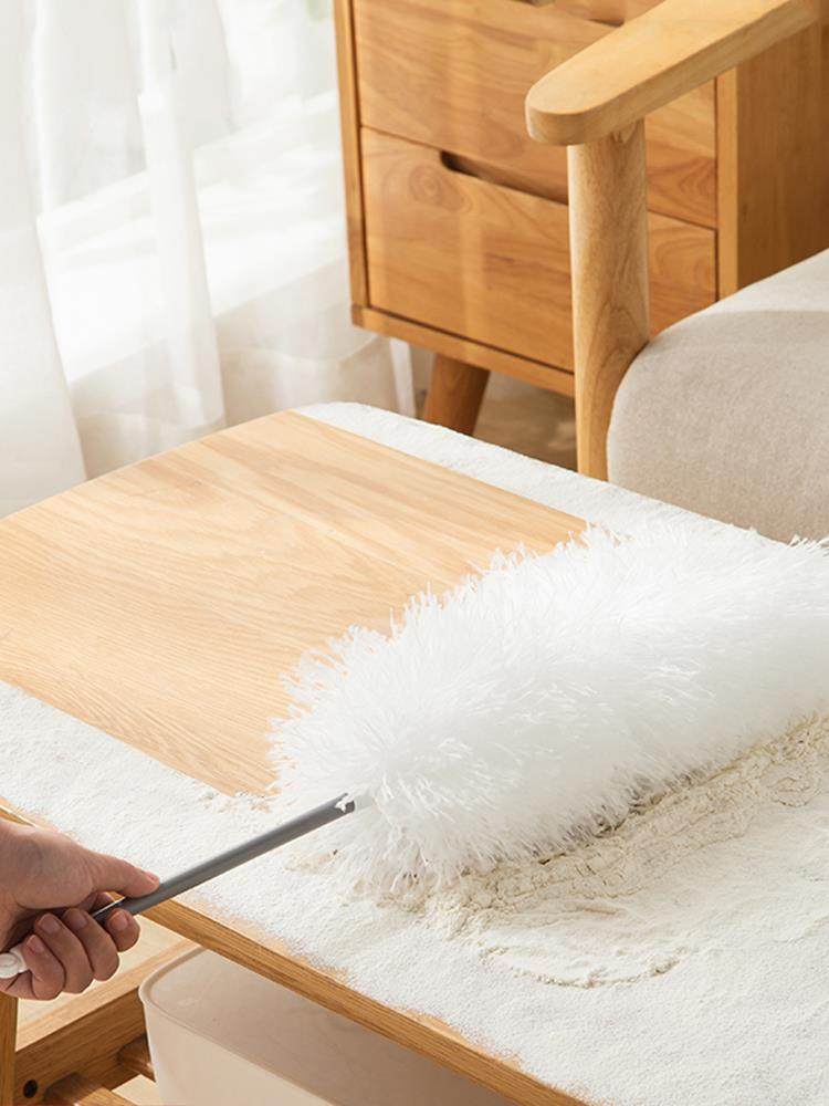 打扫桌面缝隙灰尘清理神器简约白鸡毛掸子除尘扫灰家用静电除尘掸