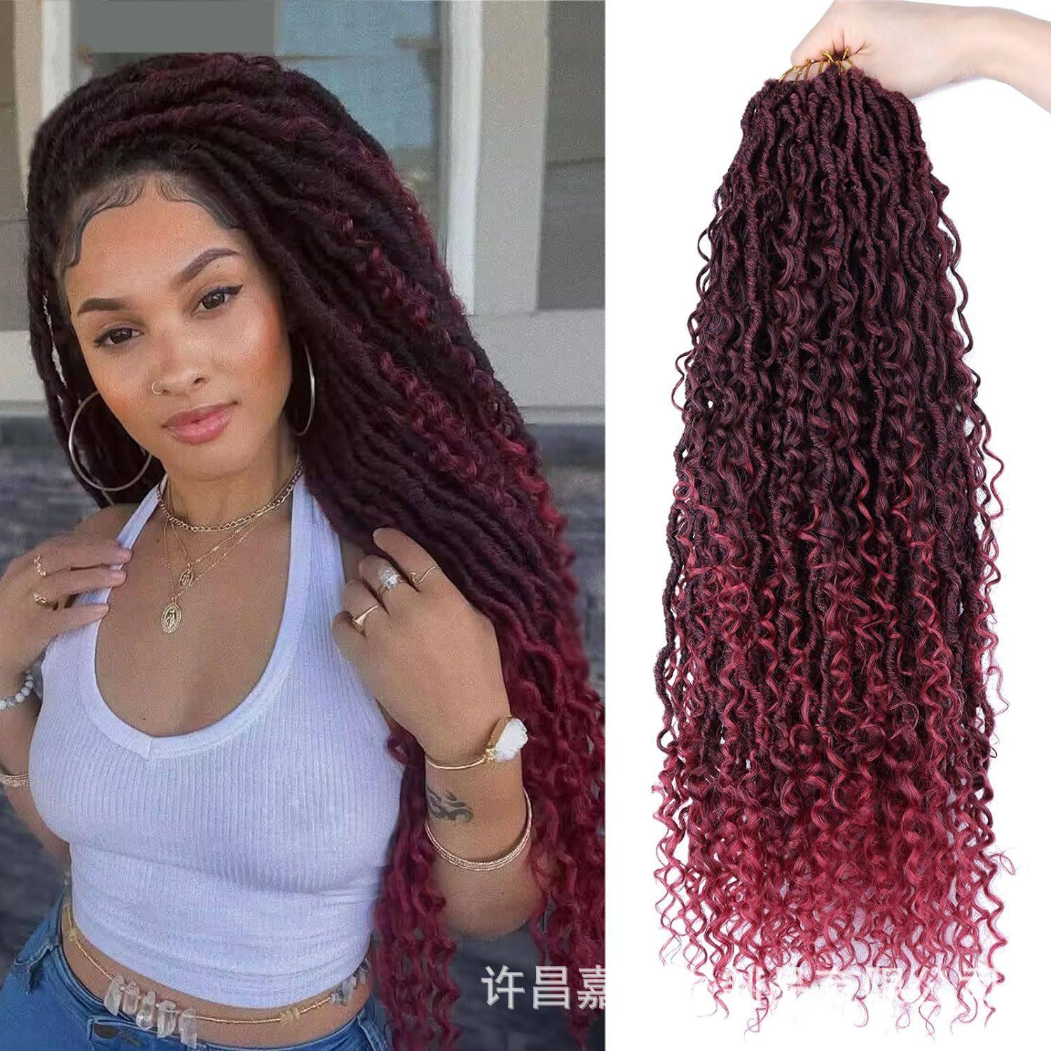 长钩针发脏辫 22寸飞子 river goddess locs crochet hair