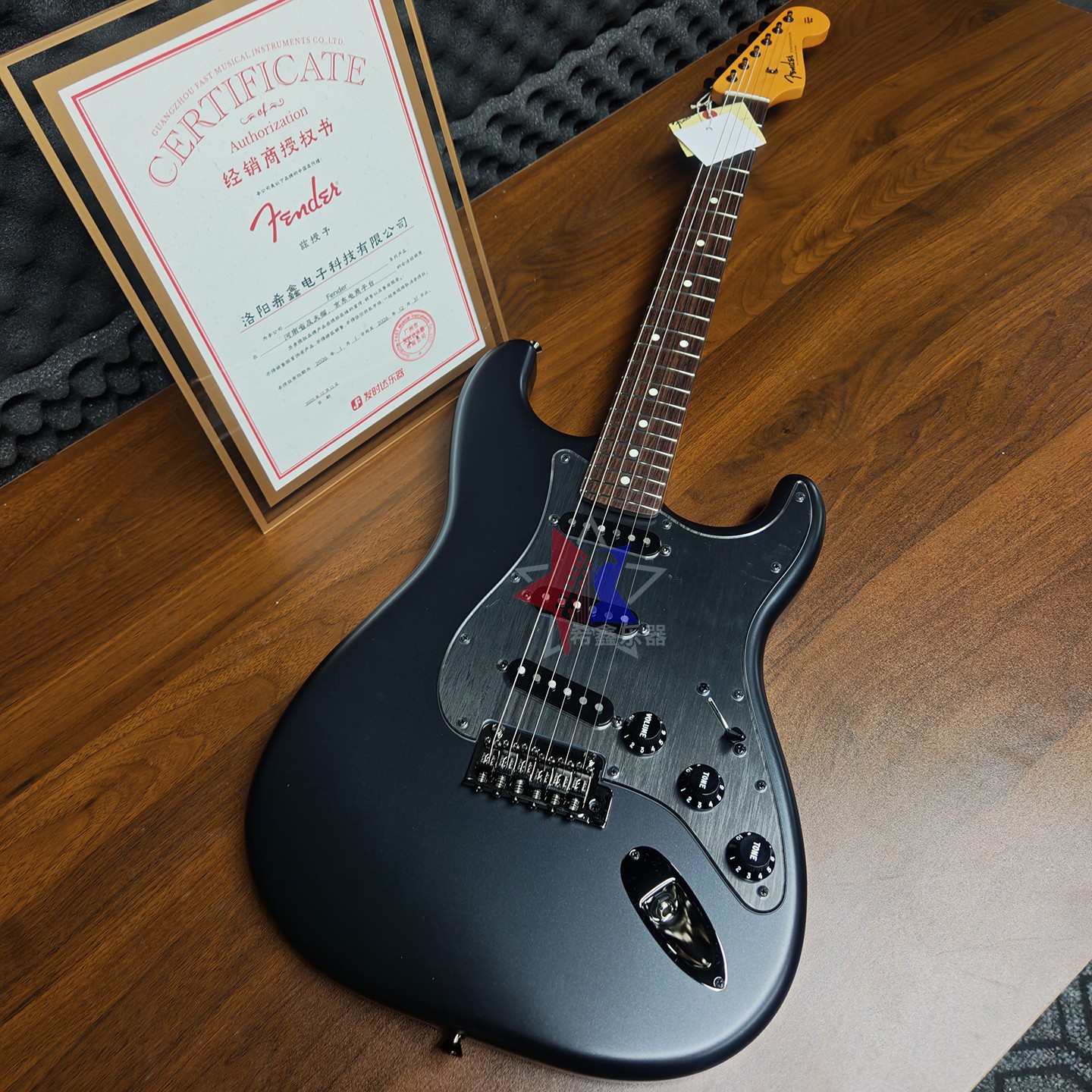 日产Fender芬达Hybrid II二代融合二代系列Strat哑光幻影黑电吉他