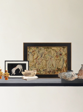 侘寂风轻奢搭配创意摆件玄关软装