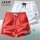 健身跑步透气运动沙滩裤 JEEP吉普短裤 薄款 冰丝速干三分裤 男士 夏季