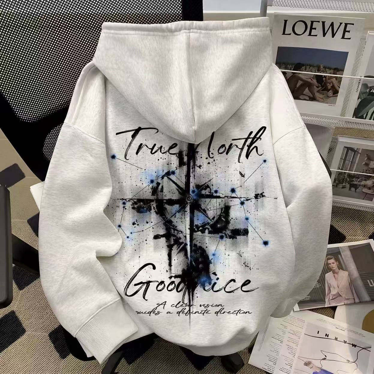 男女童美式高街潮牌星空印花酷帅连帽卫衣秋冬中大童宽松加绒外套,童装/婴儿装/亲子装,卫衣/绒衫,淘宝优惠券,粉丝福利购,淘宝优惠卷