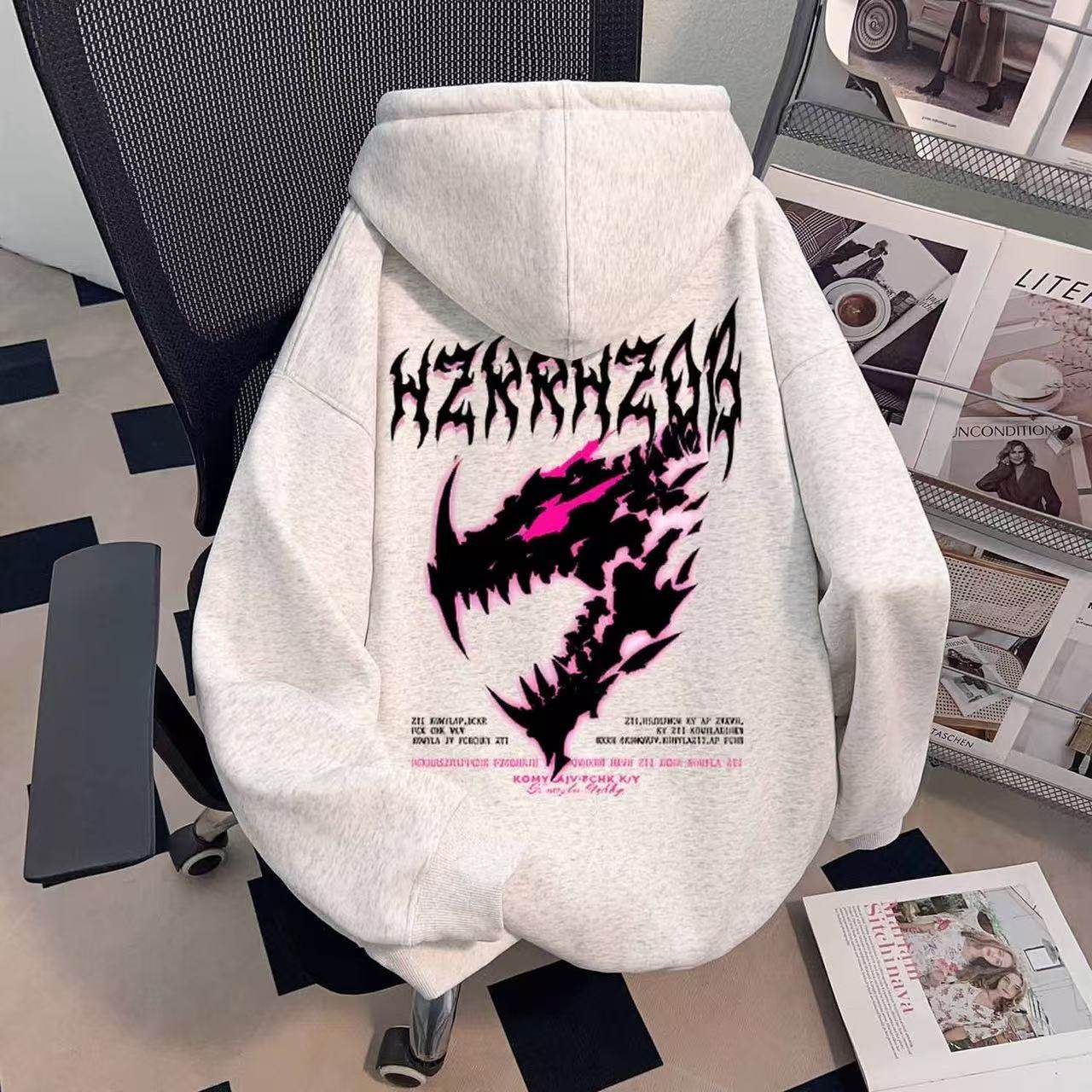 中大儿童美式酷帅宽松连帽卫衣2025秋冬新款男女童长袖外套上衣潮,童装/婴儿装/亲子装,卫衣/绒衫,淘宝优惠券,粉丝福利购,淘宝优惠卷