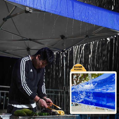 不锈钢防雨四脚伞帐篷遮阳棚伸缩式雨棚户外摆摊用四角折叠遮雨篷