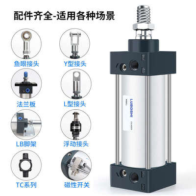 SCJ可调行程气缸大推力SCJ32X40X50X63X80X100X125X160×150*200S