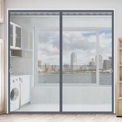 阳台垭口落地窗磁性防蚊门帘新款磁铁纱窗纱门魔术贴沙窗沙门自粘