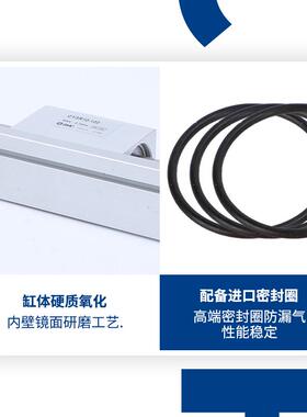 SMC全新CY3RG无杆气缸CY3R10-15-20-25-32-40-50-63-100-200-300Z