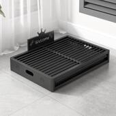 中小型犬泰迪狗狗大号尿盆宠物专用不锈钢狗厕所防踩屎抽屉式 便盆