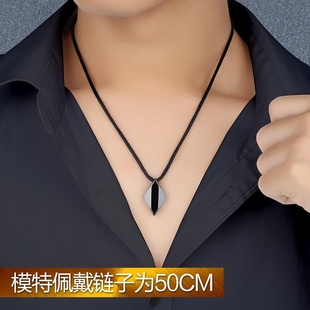 极速Black rope tungstens gold pendant mens haknging male ne