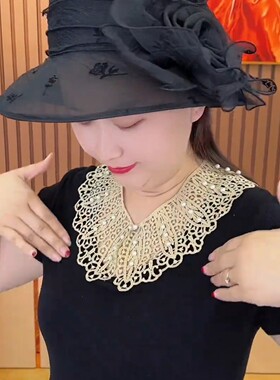 假领子百搭女高档花边蕾