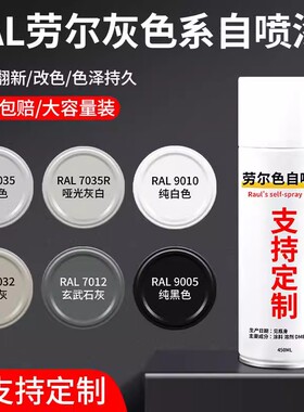 劳尔色RAL7035自喷漆浅灰色电箱机柜文件柜7032黑白9005油漆9010