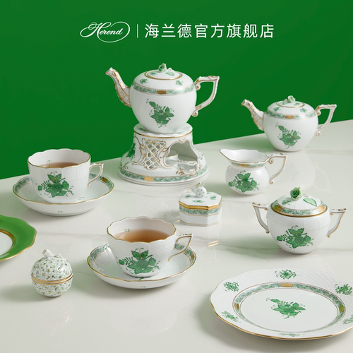 赫伦海兰德高温瓷下午茶杯碟咖啡