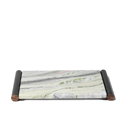 白色样板间托盘大理石新中式