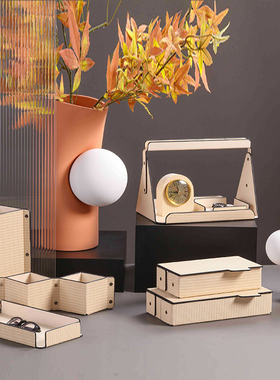 时钟售楼处托盘皮简约现代