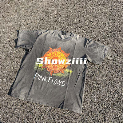 VTG太阳神短袖T恤水洗做旧平克弗洛伊德Pinkfloyd