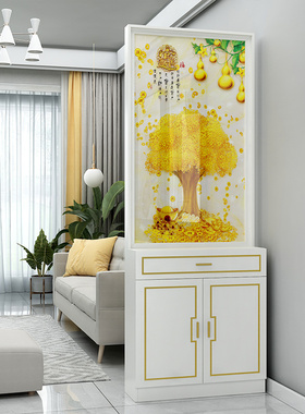 入户玄关柜客厅隔断置物架鞋柜屏风一体简约轻奢进门家用新款酒柜