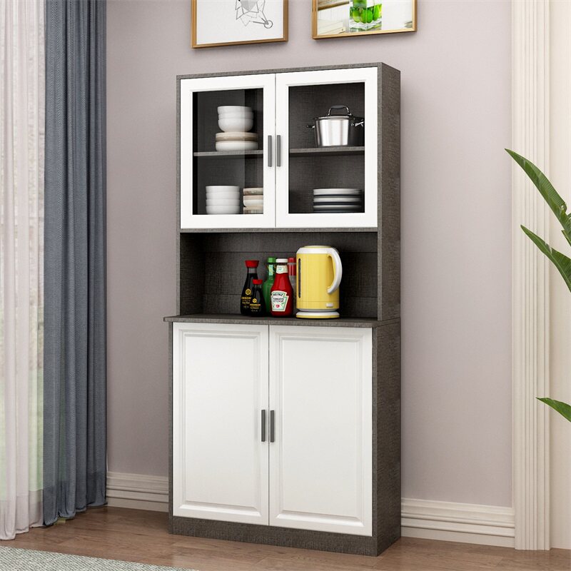 北欧厨房餐边柜酒柜橱柜简约碗柜多功能储物柜家用茶水柜置物客厅