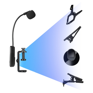 乐器麦克风夹子四极转三极转换头耳机话筒一分二线延长线话筒配件