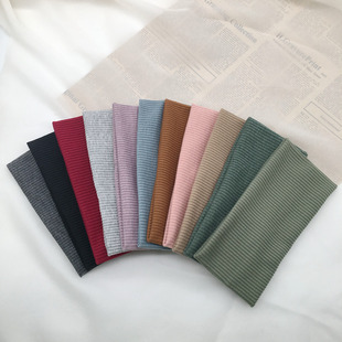 欧美亚马逊纯色针织发带韩版 发饰 弹力束发带运动健身头带跨境热卖