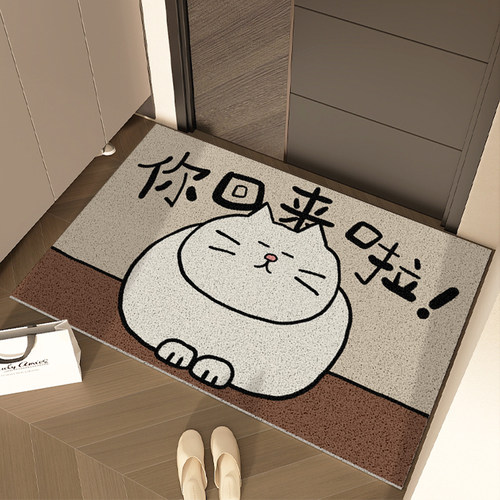 入户地垫门口丝圈门垫可裁剪进门脚垫防滑耐脏门外地毯家用垫子猫
