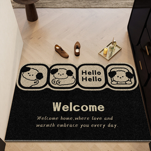 入户门用地垫丝圈可裁剪室外大门口进门脚垫防滑除尘门垫家用地毯