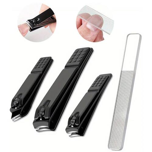 1/3/4pcs Nail Clippers Stainless Steel, Sharp Edge Fingernai
