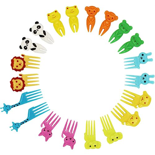 Mini fruit forks toothpicks skewer set for kids children pla