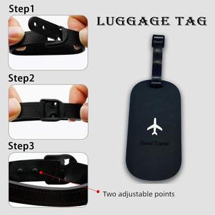PVC Tag silicone Travel Suitcase Round Accessories Luggage