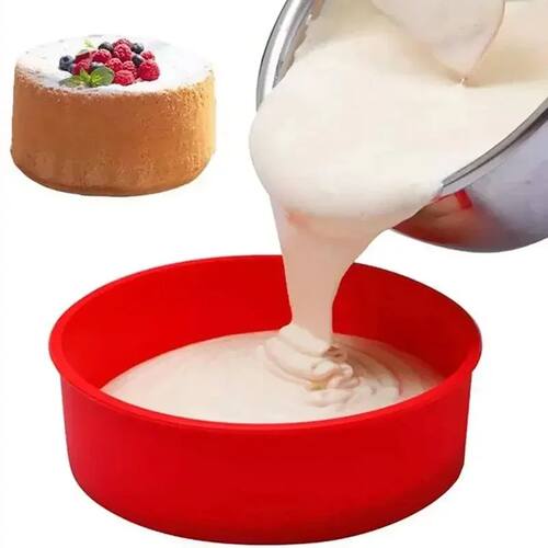 4/6/8inch Silicone Cake Mold Tray Pans Round Baking Mold Kit