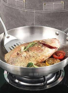 304 Stainls Steel Frying Pan, NonStick Pan Fried Steak Pot