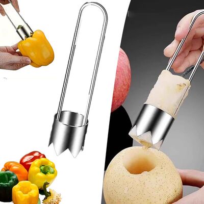 1/2pc Stainless Steel Corer Portable Core Remover Vegetable