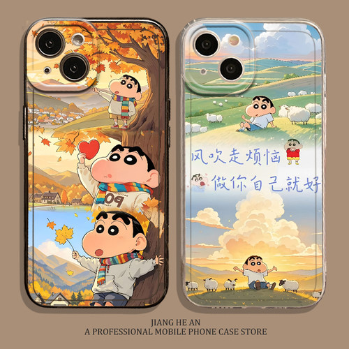 适用一加手机壳卡通小新