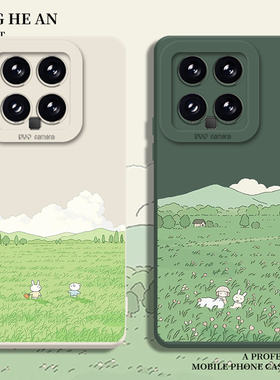 春日插画适用小米17promax手机壳15红米k90至尊版note14日系ultra新款13女k80k70k60k50k40s/12s/11/10/turbo