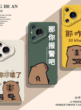 你啰嗦了适用华为mate60手机壳pura70ultra水豚50卡皮巴拉40那咋了30搞笑nova13情侣11/10/9/8新款12pro套p80