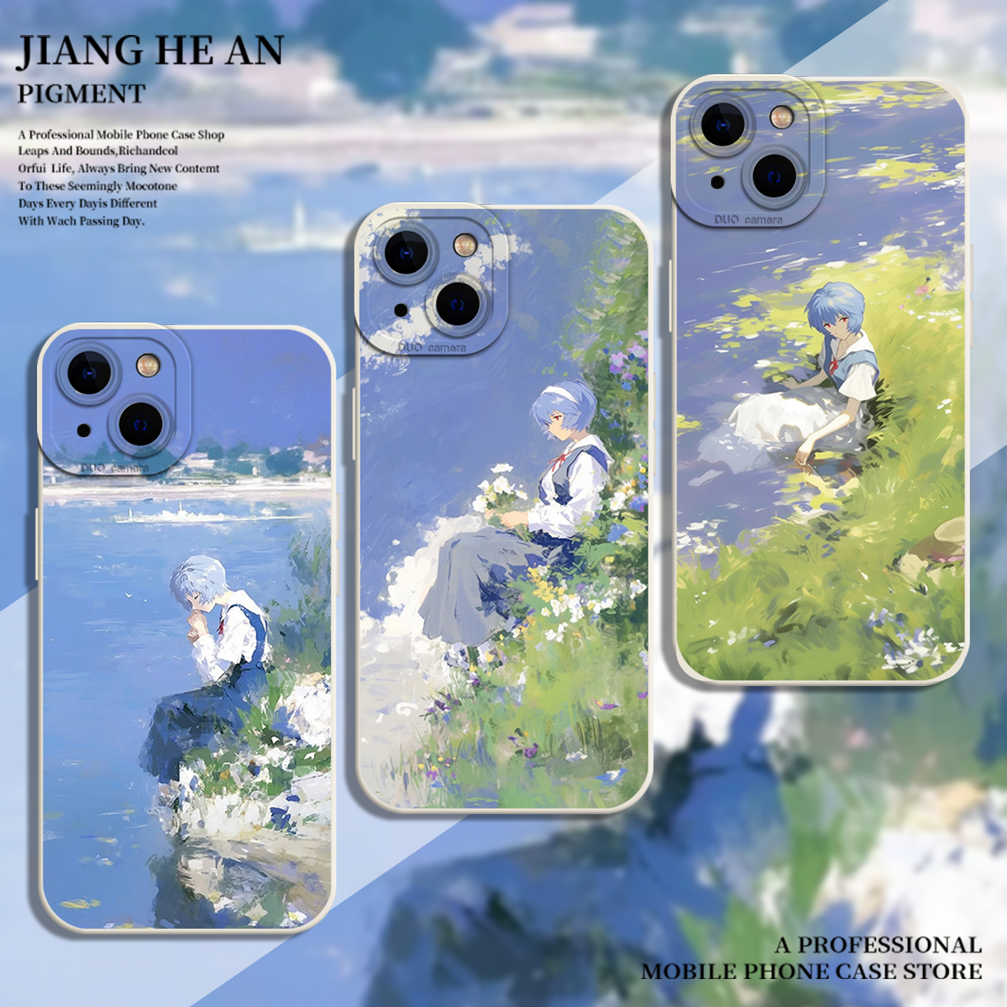 适用iqoo手机壳油画绫波丽