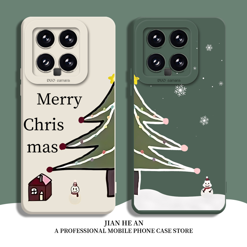 适用小米手机壳圣诞情侣