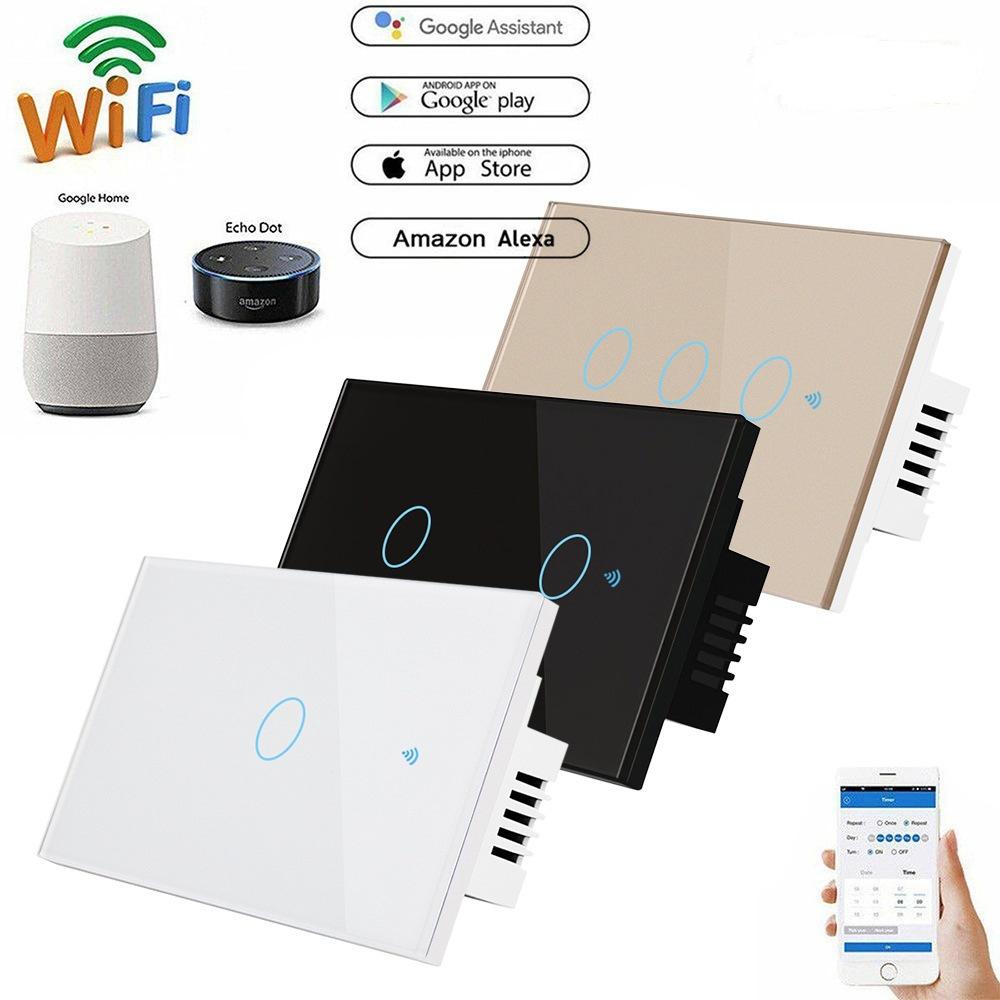 开关智能控制面板涂鸦语音wifi触摸天猫单手机精灵零火小爱120型