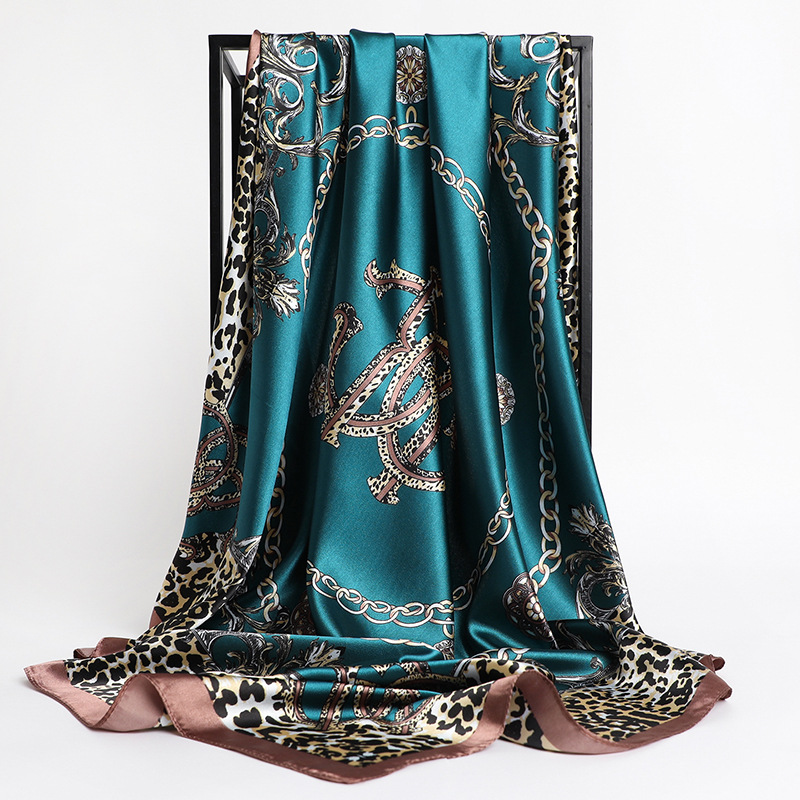 厂家直销丝绸90cm大方巾女春秋