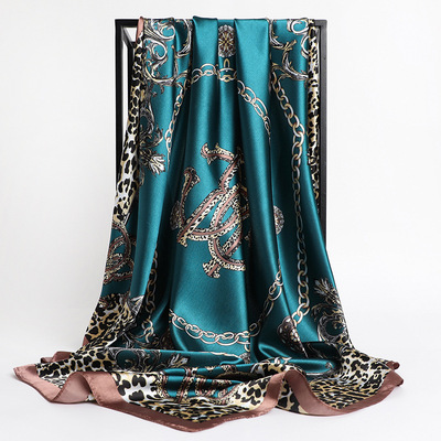 厂家直销丝绸90cm大方巾女春秋