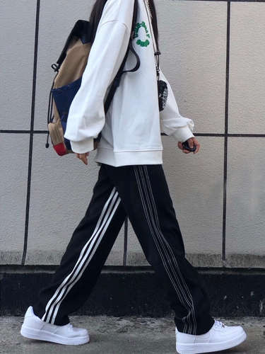 Tide, летние повседневные брюки для школьников, большой размер, свободный прямой крой