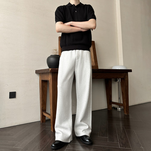 夏季646微喇垂感显高休闲卫裤男