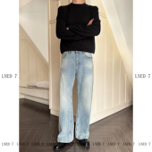 13.5盎司直筒宽松休闲cleanfit牛仔裤 LNED7 春季 型 男 A字直筒版