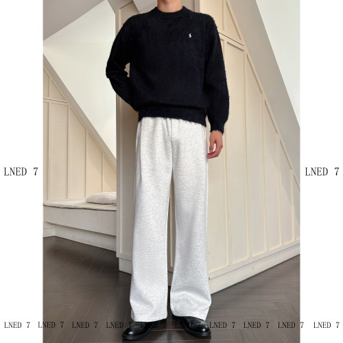 春夏季高品质宽松微喇休闲卫裤男