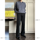 TR色纺布不掉色 高品质三本针工艺微喇西裤 冬季 LNED7 休闲西裤